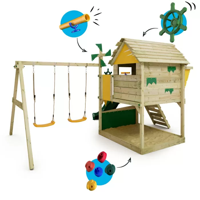 Augmented RealityShow in the garden                                                                         Tower playhouse Wickey Smart Expedition