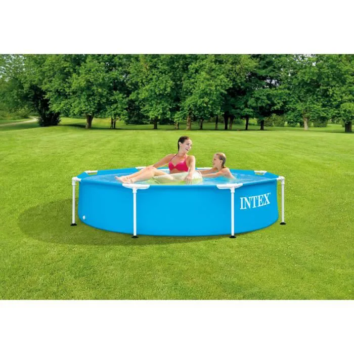 Intex - 28205NP - Piscinette metal frame ronde tubulaire ø 2,44 x 0,51m