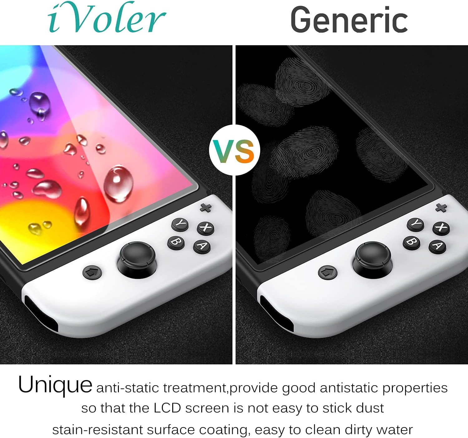 ivoler Pack of 4 Tempered Glass Compatible with Nintendo Switch 2 Model 2025, with Free Installation Kit, Screen Protector Film - 9H Glass - Anti-Scratch - Bubble-Free