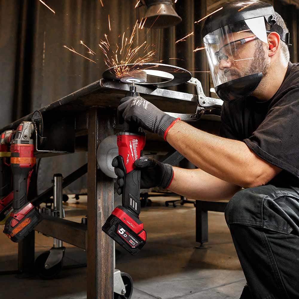 MILWAUKEE 18V FUEL™ 1/4" Braking Die Grinder w/ Deadman Paddle Switch Skin M18FDGROVPDB0