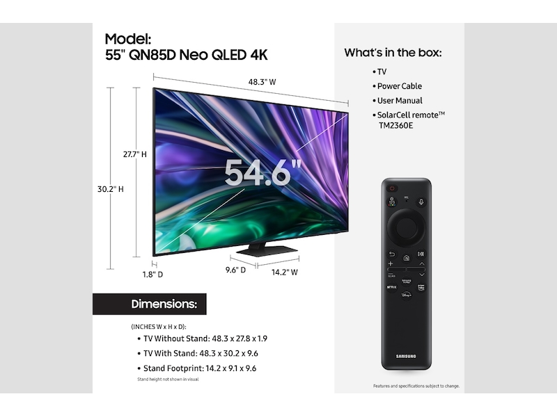 Samsung 55 Class Neo QLED 4K QN85D