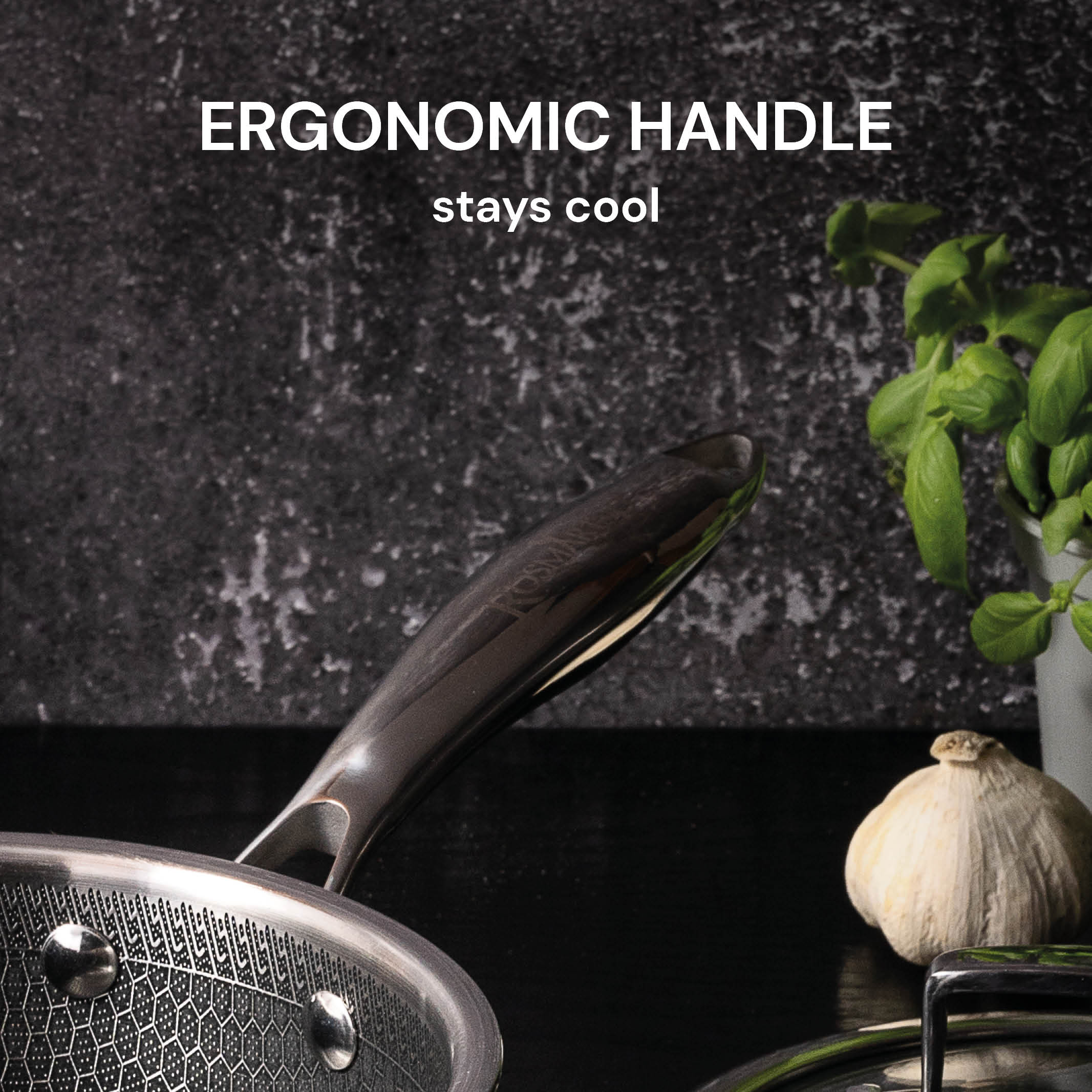 Premium frying pan Rosmarino HexaPRO - 28 cm