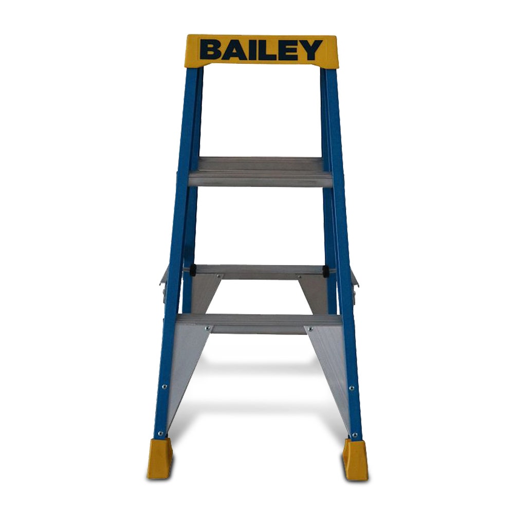 BAILEY 0.9m 150kg Step 3 Pro Fibreglass Double Sided Ladder FS13977