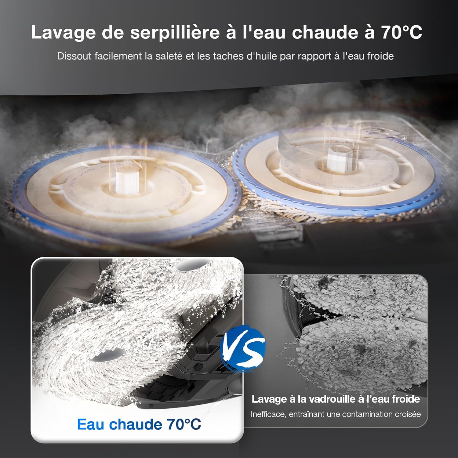 ECOVACS X8 PRO OMNI Robot Vacuum Cleaner with All-In-One Station, 18000Pa Power, Instant Automatic Cleaning OZMO ROLLER, 75℃ Hot Water Cleaning, Automatic Cleaning Solution Addition