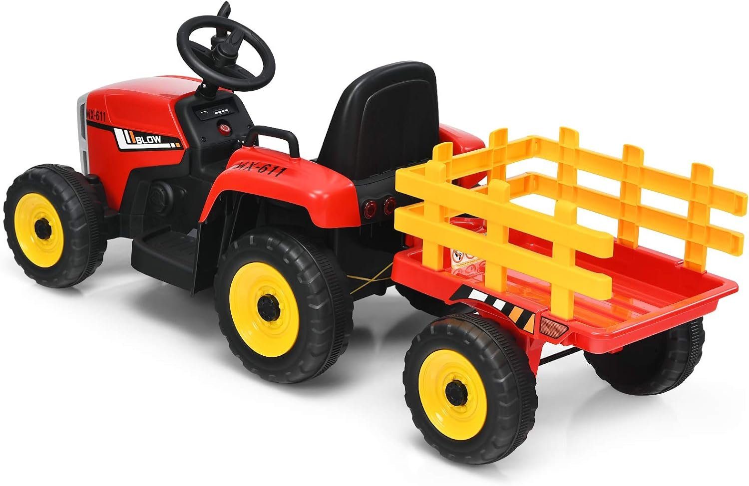 KOMFOTTEU electric children's car tractor, 30 kg load capacity, from 3 years