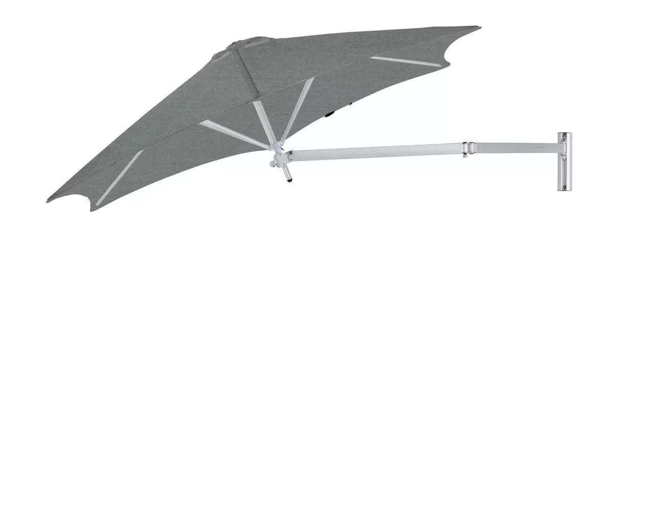 Umbrosa Paraflex Wall mounted umbrella round 2.7 m with army green canopy and neo arm 2 m Back to overview