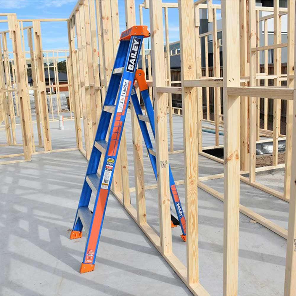 BAILEY 1.8m SLS 3-in-1 150kg Fibreglass Ladder FS13884