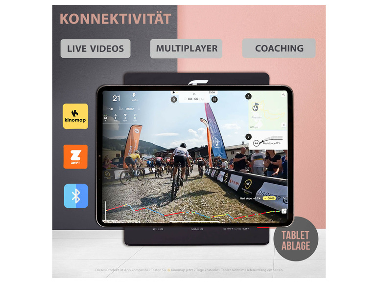 Christopeit Ergometer ET 6 inkl. Pulsmessgurt