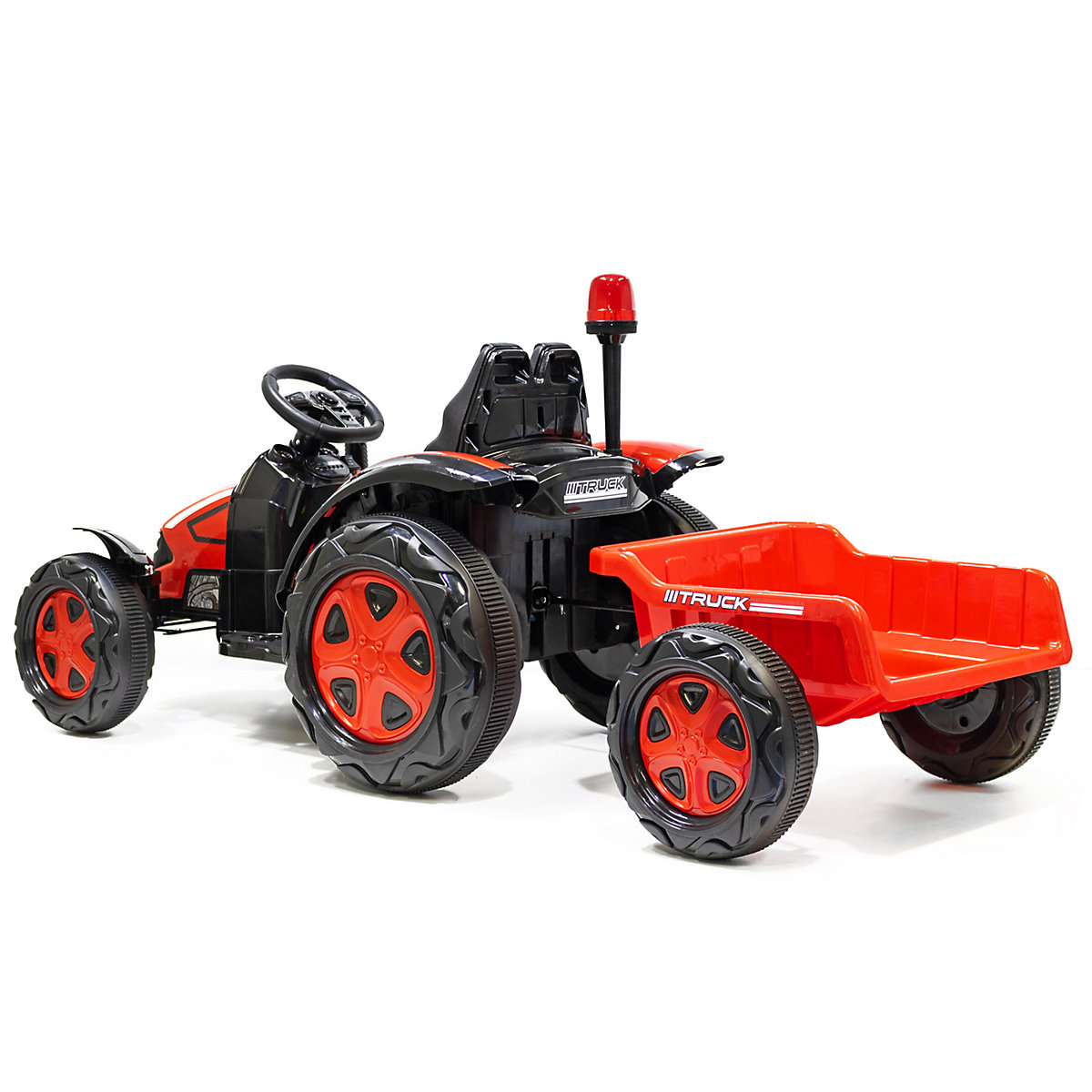 Kidcars Kinder Elektro Traktor 2X30W 12V 7Ah 2.4G RC inkl Anhnger grün