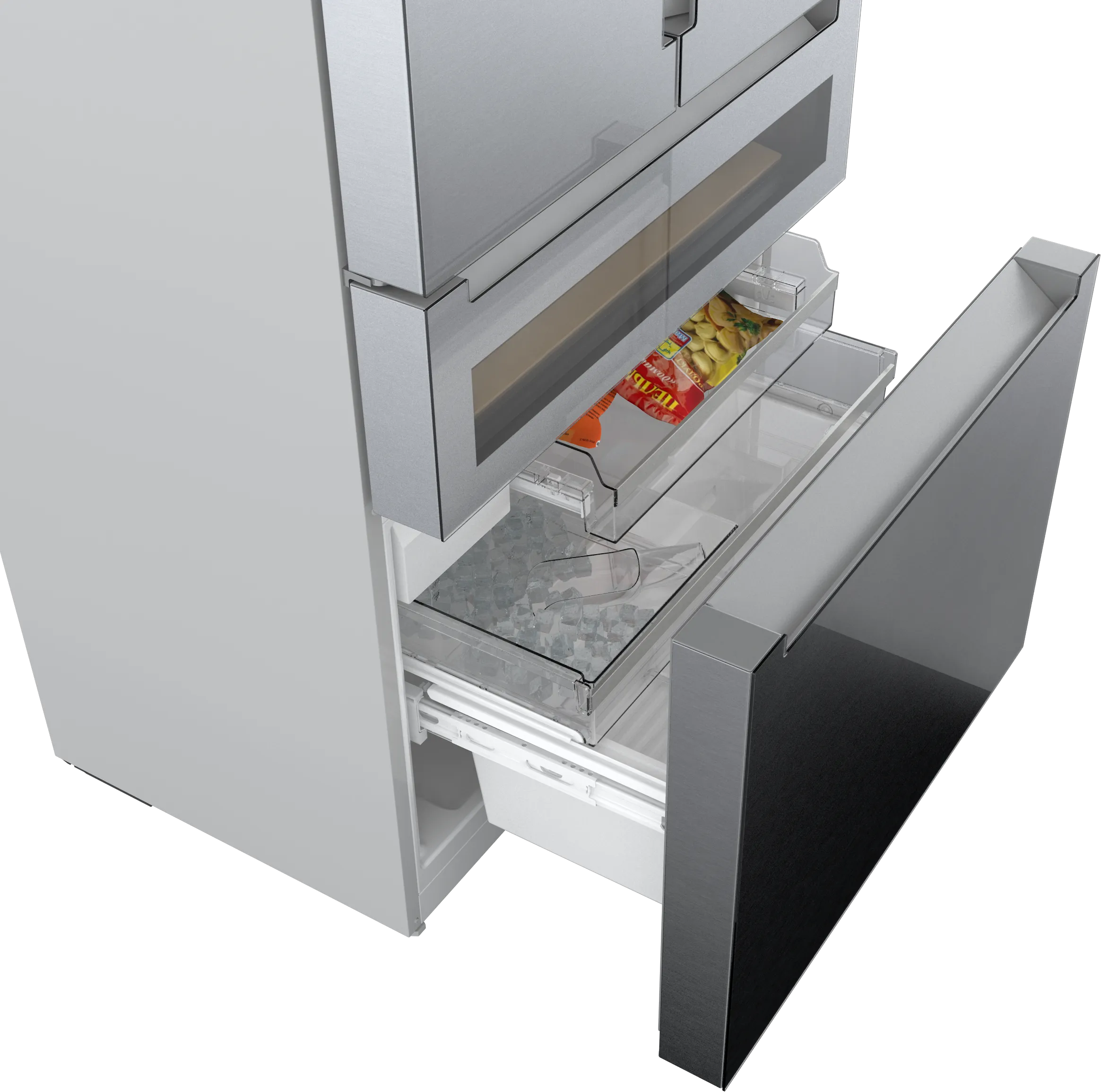 Bosch B36CL81ENG 800 Series French Door Bottom Mount Refrigerator, Glass door 36'' Stainless Steel