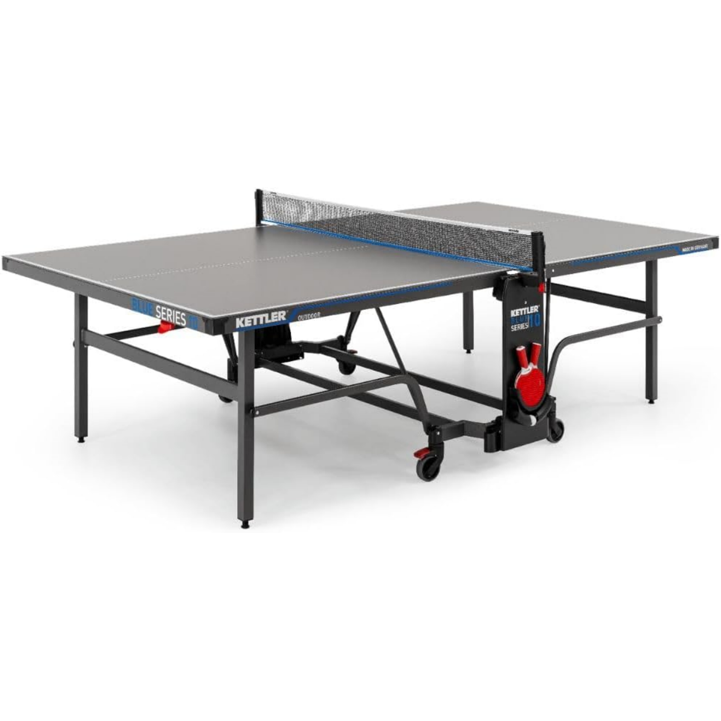 KETTLER K10 Outdoor Professional Table Tennis Table | Quality - Made in Germany (TÜV-tested) | Weatherproof | Foldable & Easy to Store | 6 mm Melamine Resin Plate | Safe Delivery | Easy Assembly