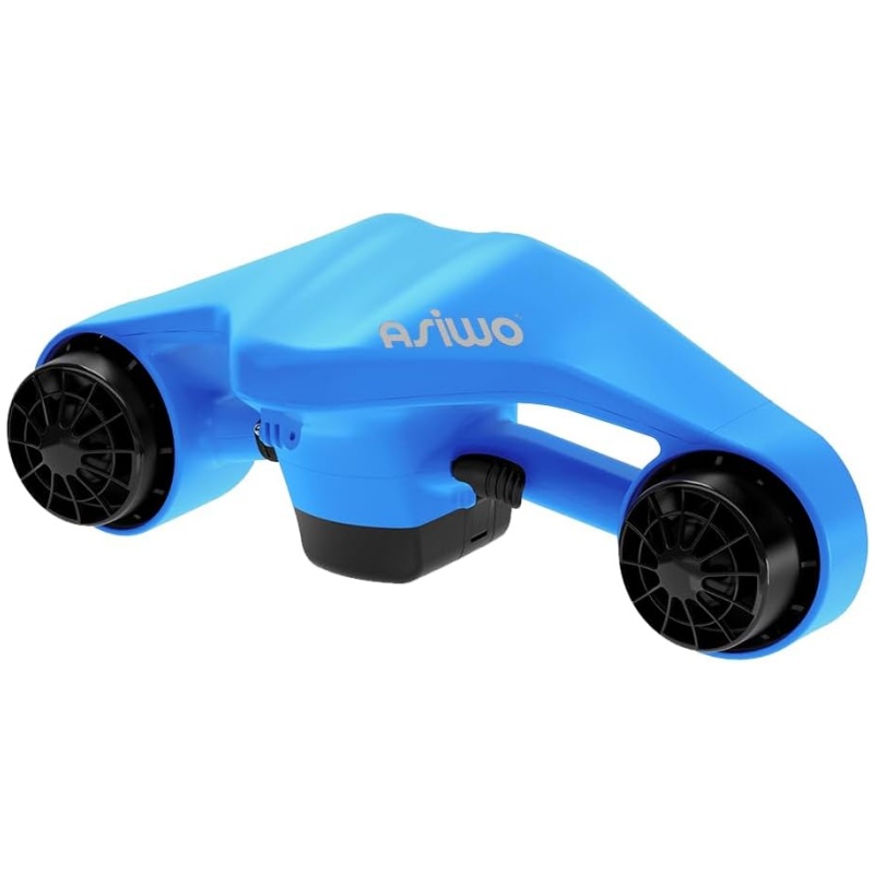 Asiwo Underwater Scooter with Action Camera Mount - Waterproof Dual Motor Sea Scooter for Diving, Swimming, Snorkeling