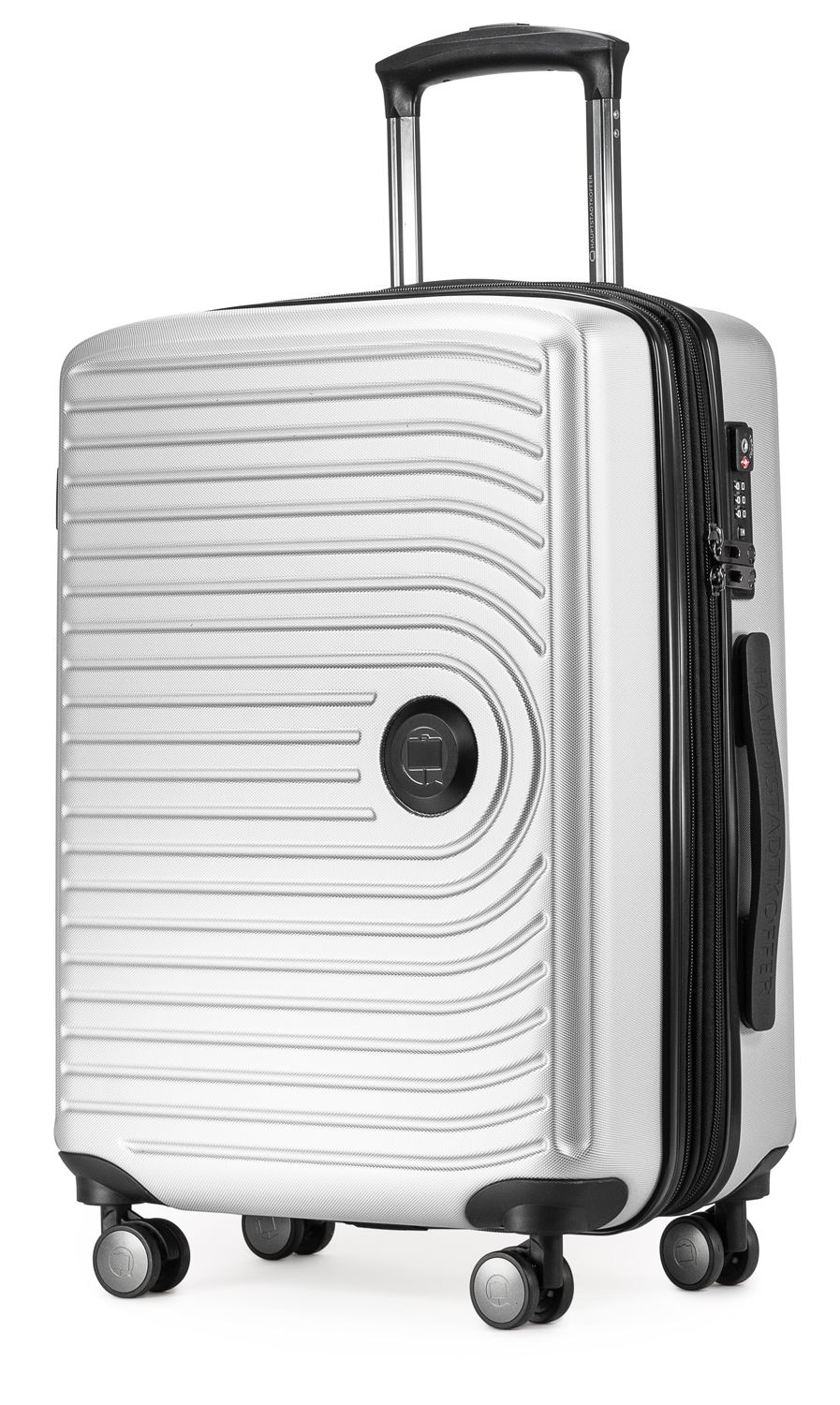 MITTE - hand luggage hard shell matt, XXL extension, TSA, 55 cm, 55 liters