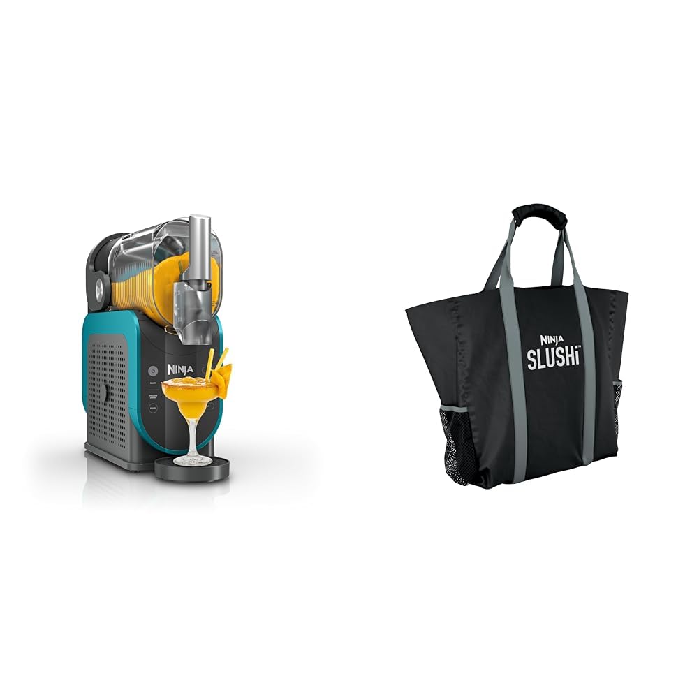 Ninja SLUSHi Professional Frozen Drink Maker with RapidChill Technology, 88 oz. Frozen Drink & Slushie Machine, 2 Preset Programs, Frozen Margaritas, and More, Premium Accents, Teal, FS299