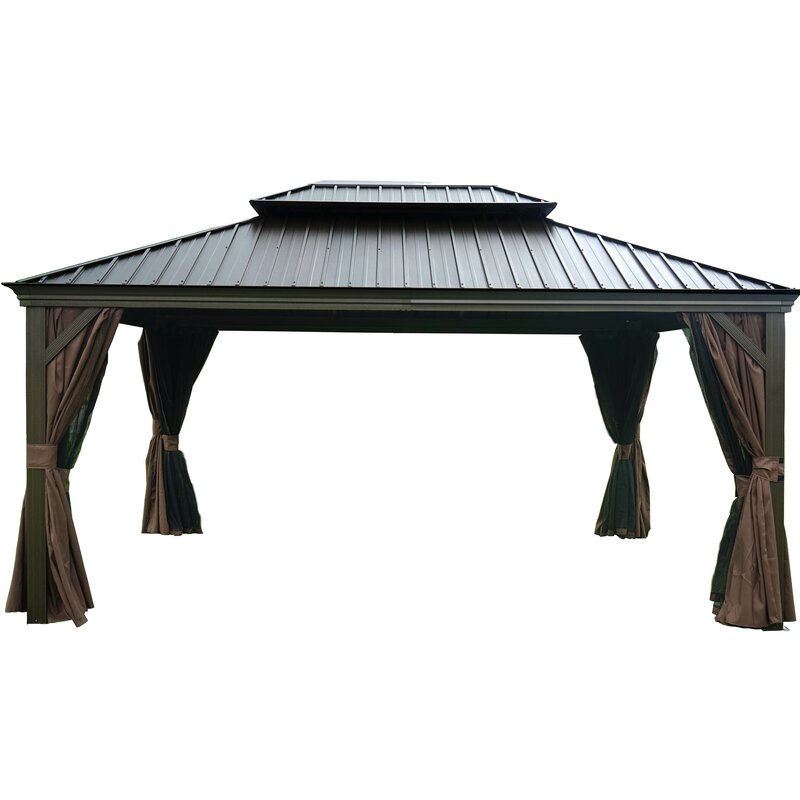 Alexander 16 Ft. W x 12 Ft. D Aluminum Patio Gazebo