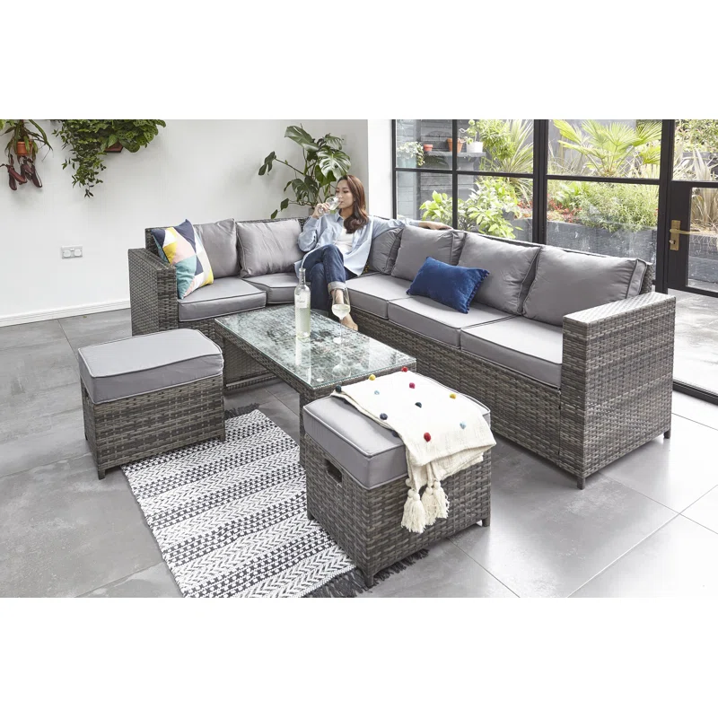 Ambrose 8 - Person Seating Group with Cushions