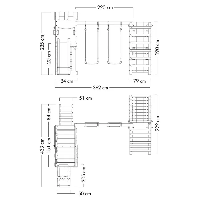 Climbing frame Wickey DragonFlyer