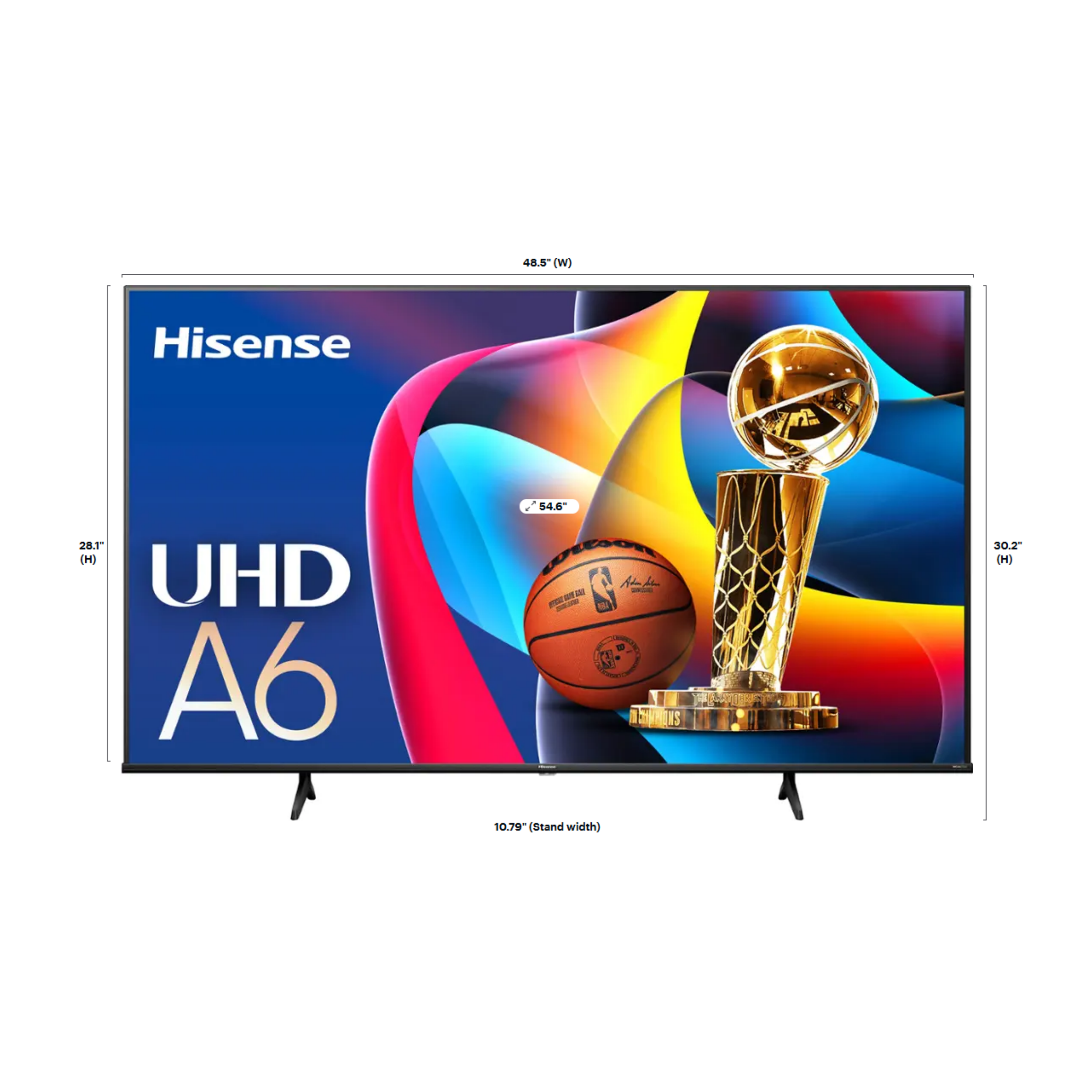 Hisense - 55 Class A6 Series LED 4K UHD Smart Google TV