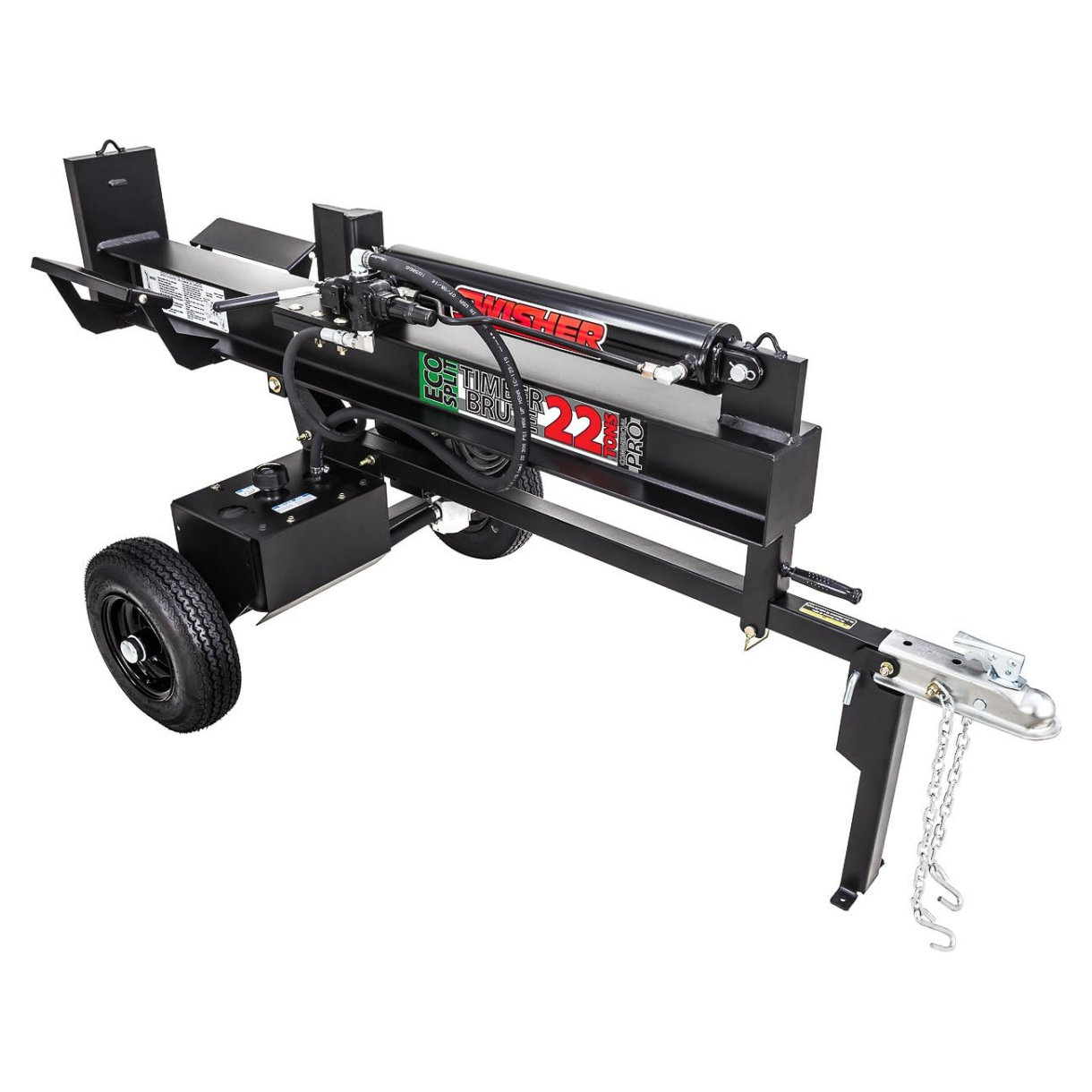 Swisher LS22E 230V Timber Brute Eco Split Electric Log Splitter, 22 Ton, Black