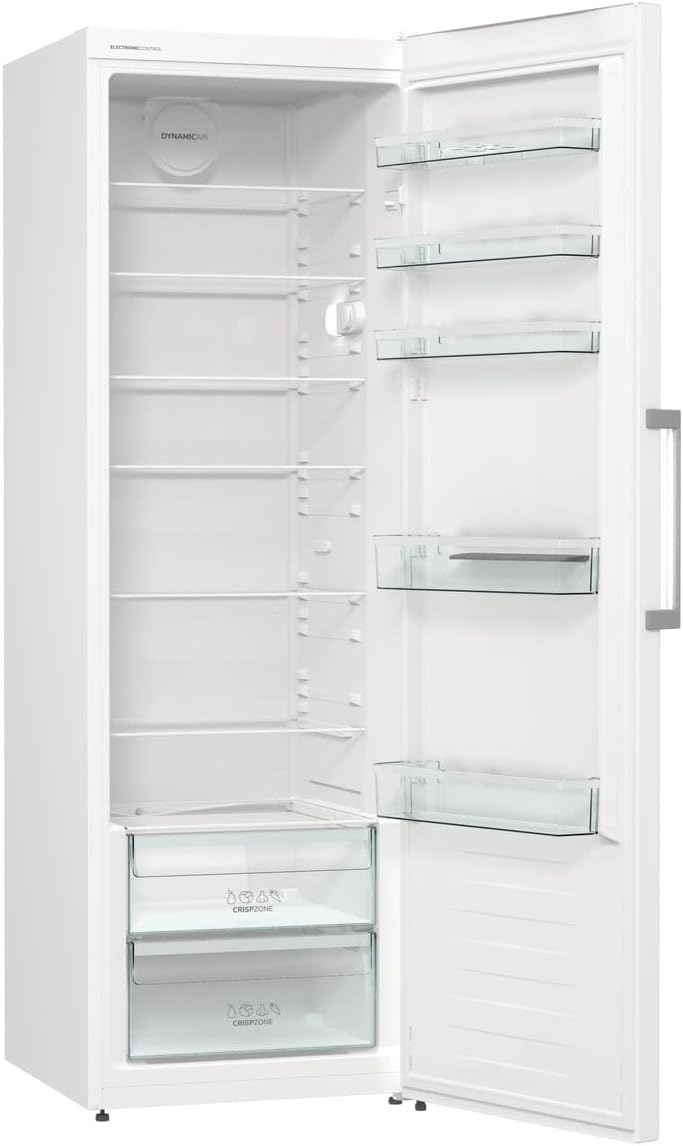 Gorenje R 619 EEW5Kühlschrank / 185cm / Umluft-Kühlsystem/Schnellkühlfunktion/Kühlteil 398 Liter/weiß [Energieklasse E]