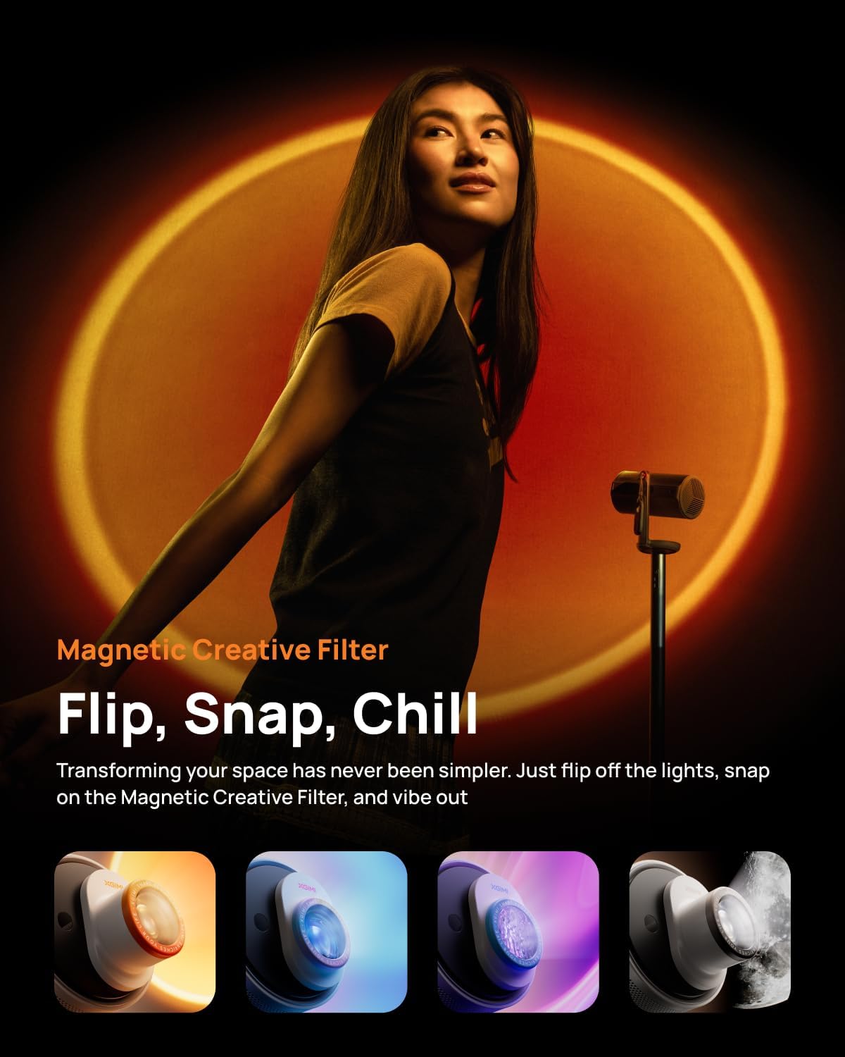 XGIMI MoGo 4 Laser & Outdoor Portable Projector Screen 70