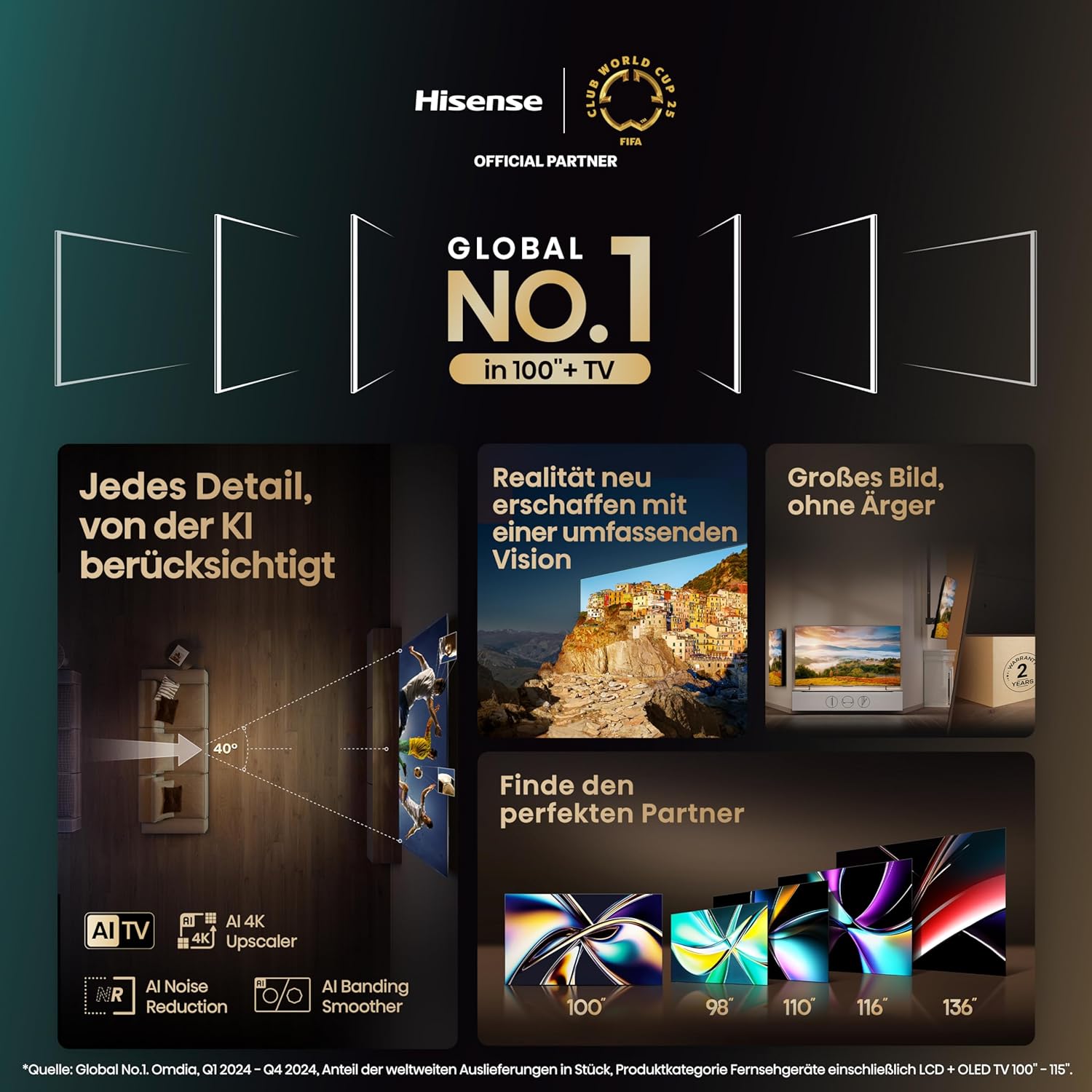 Hisense 65U7NQ 164cm (65-inch) TV