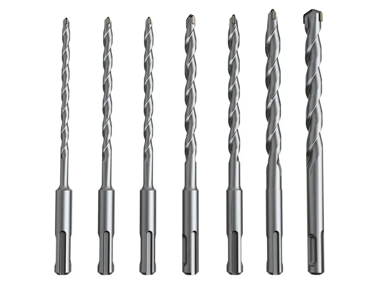 PARKSIDE Set de forets à marteau SDS PBS 7 A2 / Set de burins courts SDS PRMS 4 A1