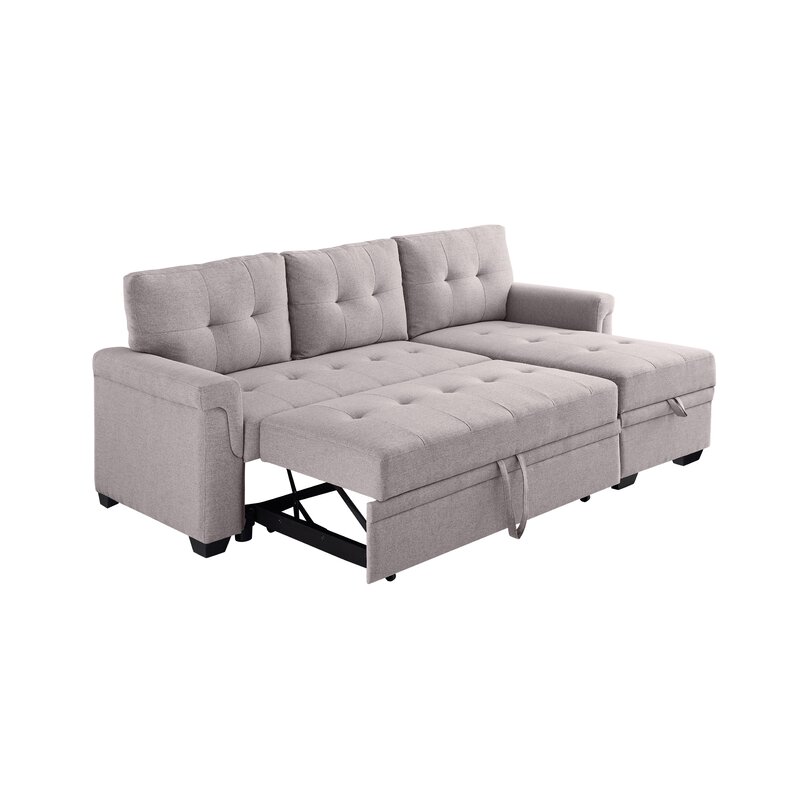 Gunnar 86′′ Wide Reversible Sleeper Sofa & Chaise