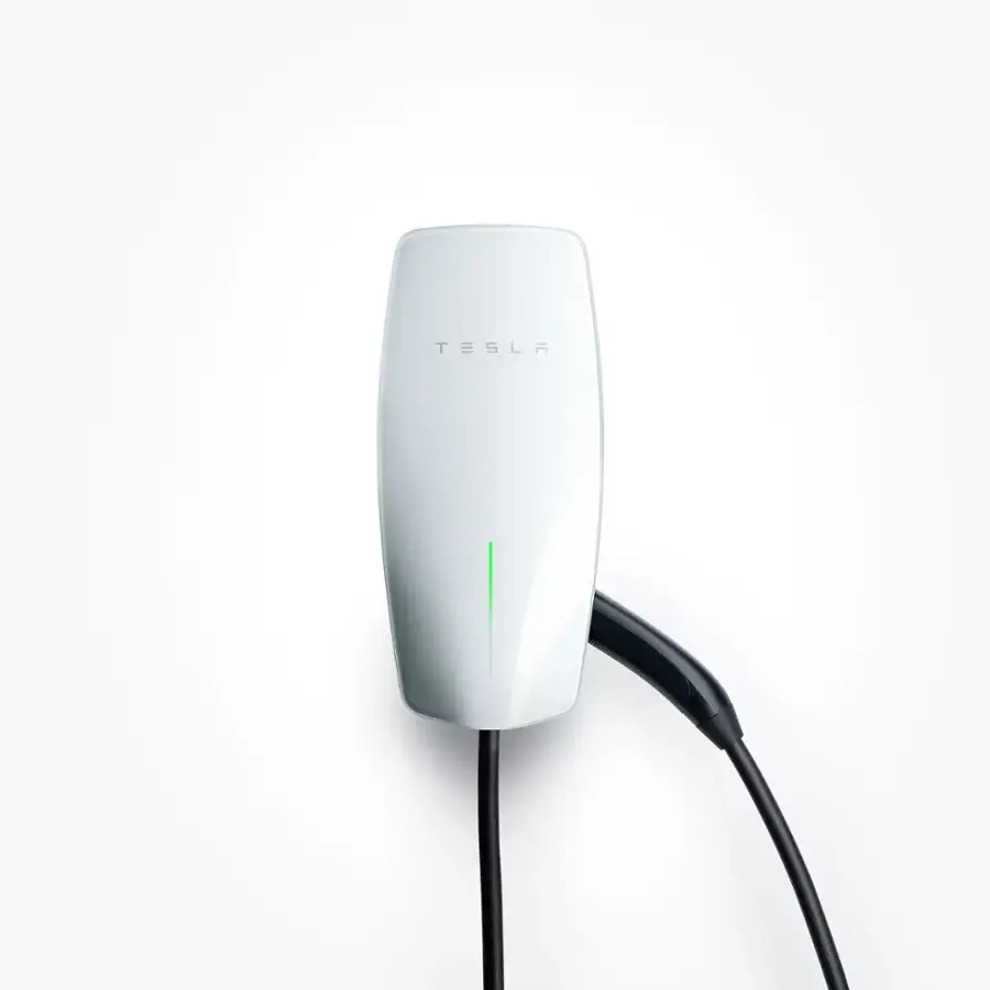 Tesla Tesla - Universal Wall Connector Level 2 Hardwired Electric Vehicle (EV) Charger – up to 48A– 24’ - White
