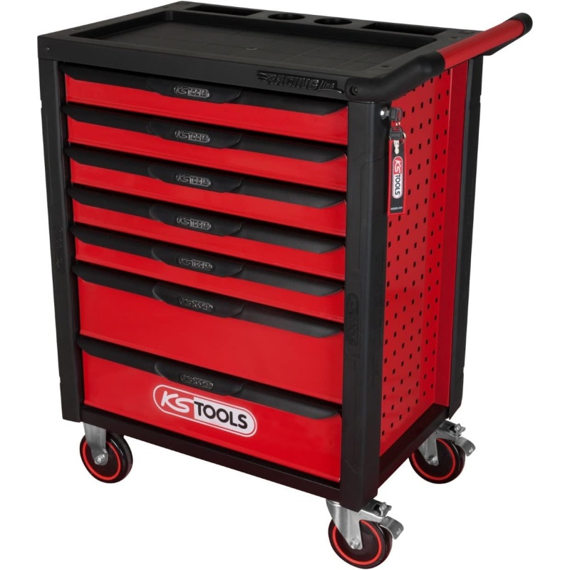 KS Tools 826.0007 RACINGline Black/RED Tool Cabinet with 7 Drawers
