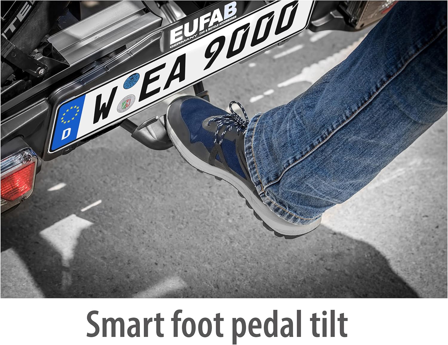 EUFAB 11523 premium II rear carrier for tow bar attachment