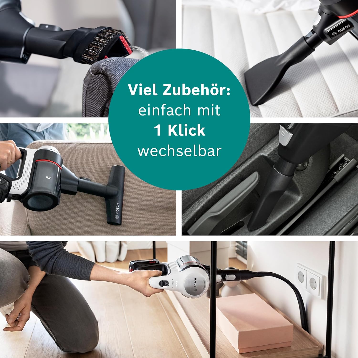 Bosch Akku-Staubsauger Unlimited 7 BSS711W