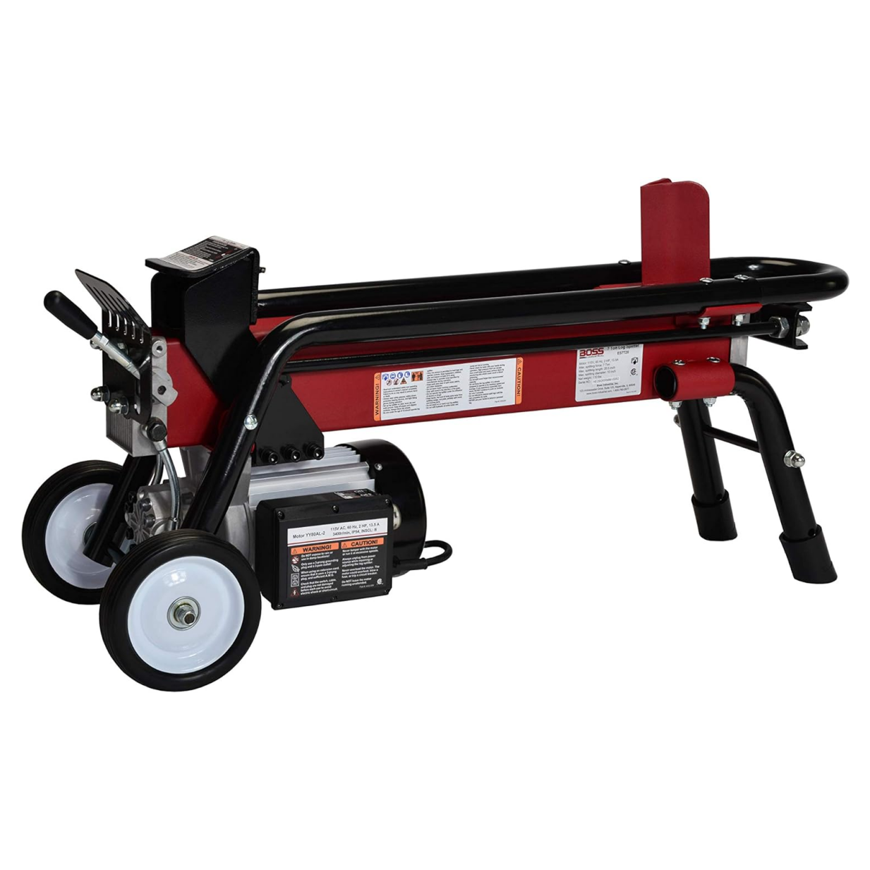 Boss Industrial ES7T20 Electric Log Splitter, 7-Ton