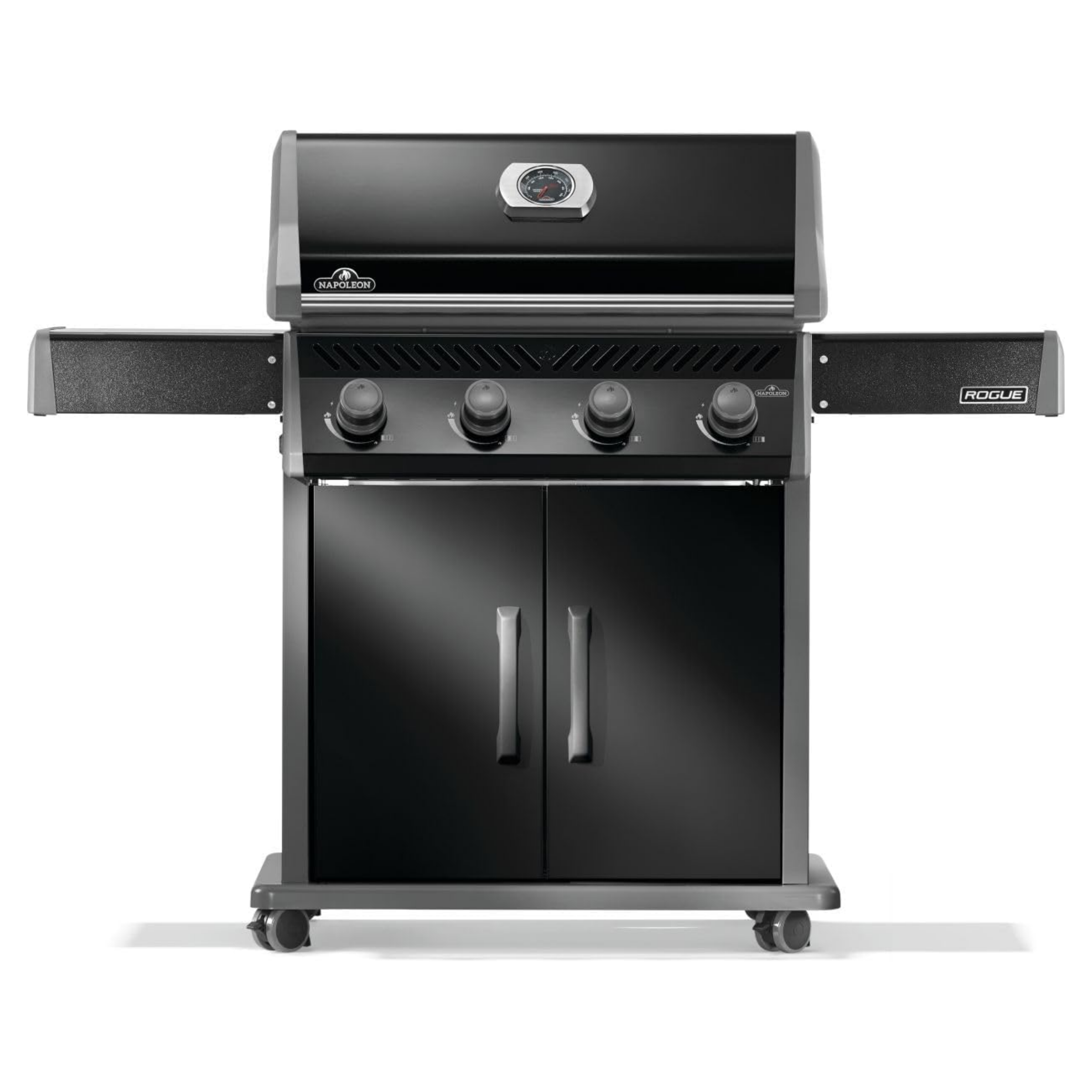 Napoleon Rogue® 525 Propane Gas Grill, Black, Stainless Steel Grids - 4 Burners