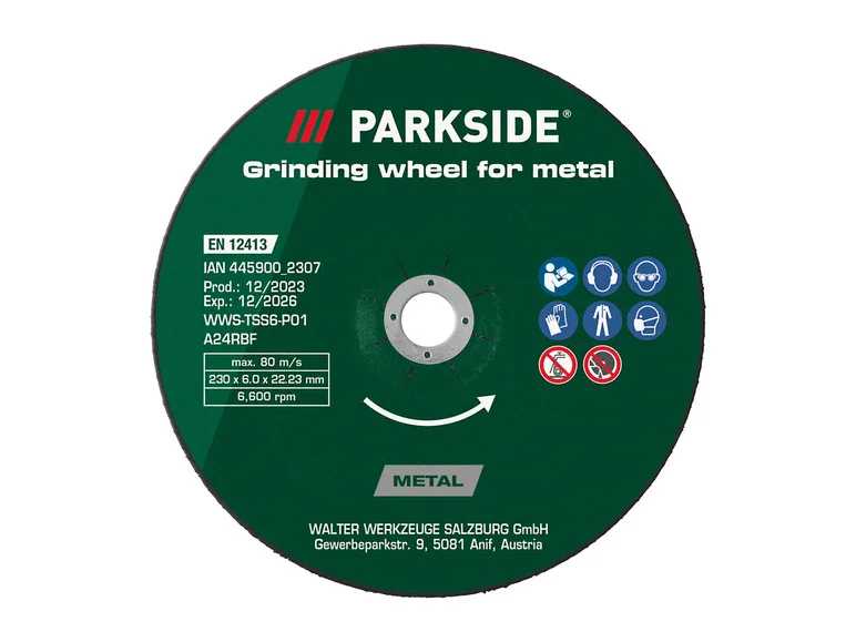 PARKSIDE Kit de disques à trononner ou ébavurer ou Disque à trononner diamanté,  230 mm