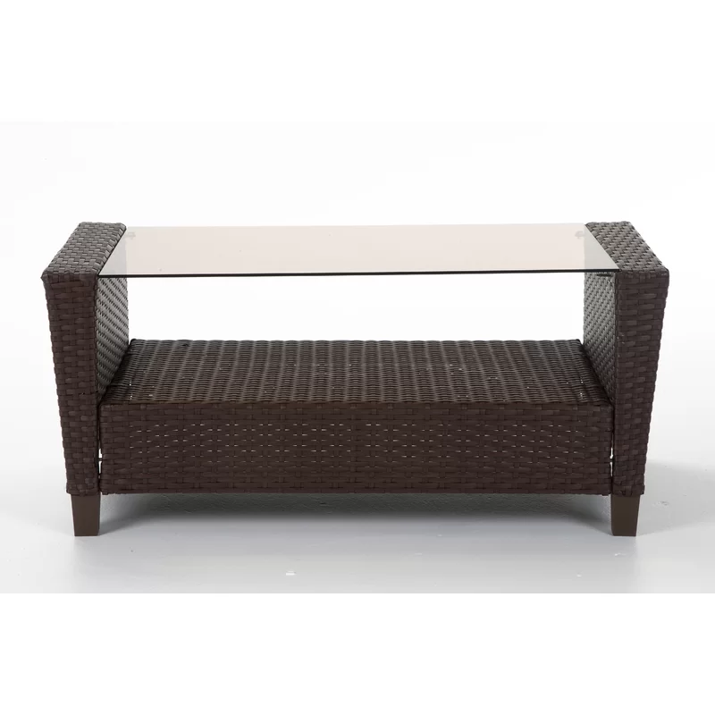 Wicker 4 - Person Garden Lounge Set with Cushions