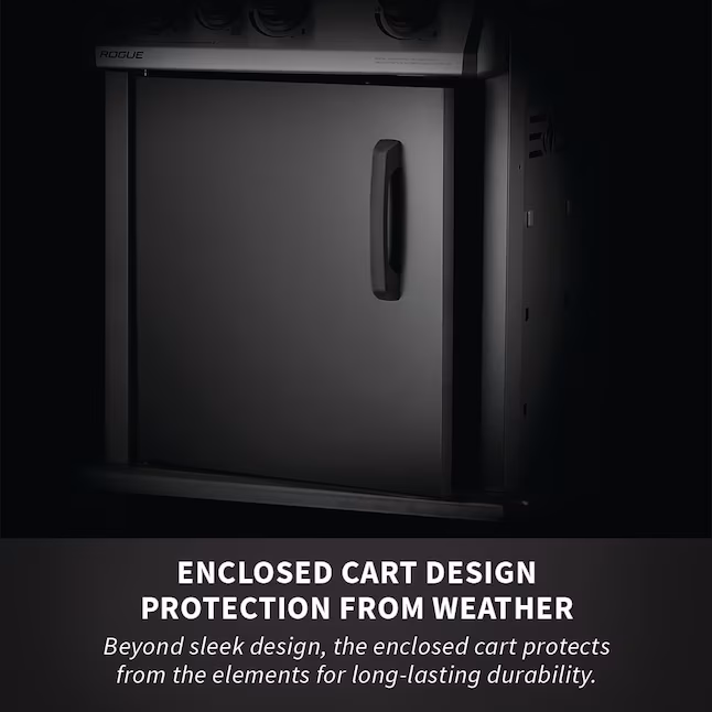 Napoleon Rogue 3-Burner Propane Gas Grill with Range Side Burner in Black