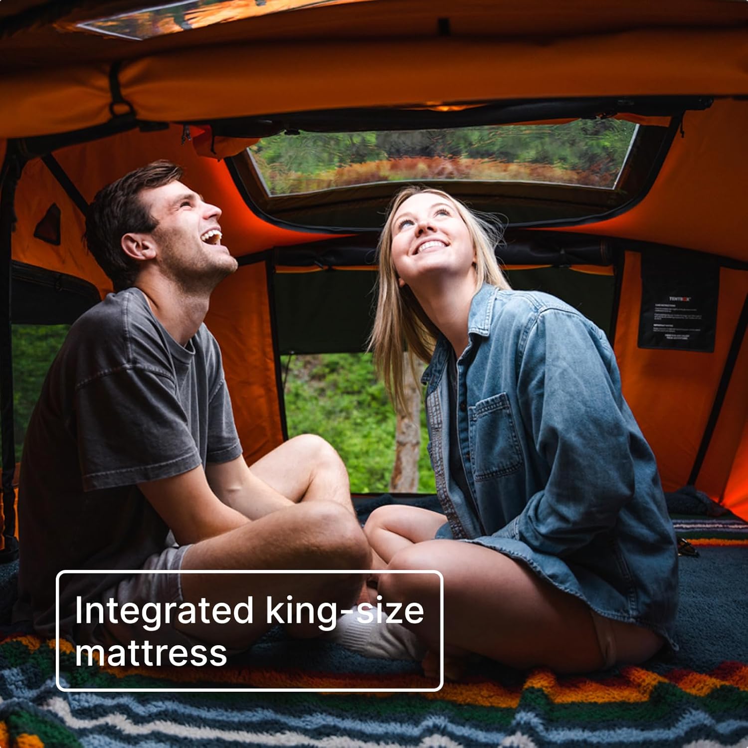 TentBox Car Roof Tent Lite XL - For 4 People - TentBox Car Roof Tent, Four Seasons, Car Camping - Tent Roof Box with Skylight to Watch the Stars - 2 Minutes Assembly