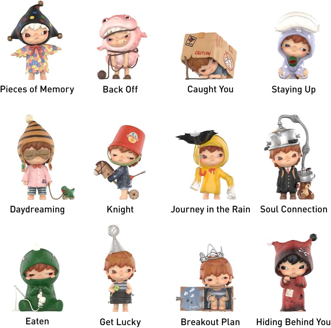 POP MART Hirono Echo Series Figures Pop d’Action Figurines Anime de Jouet Figure à Collectionner Cadeaux Créatifs Whole Set