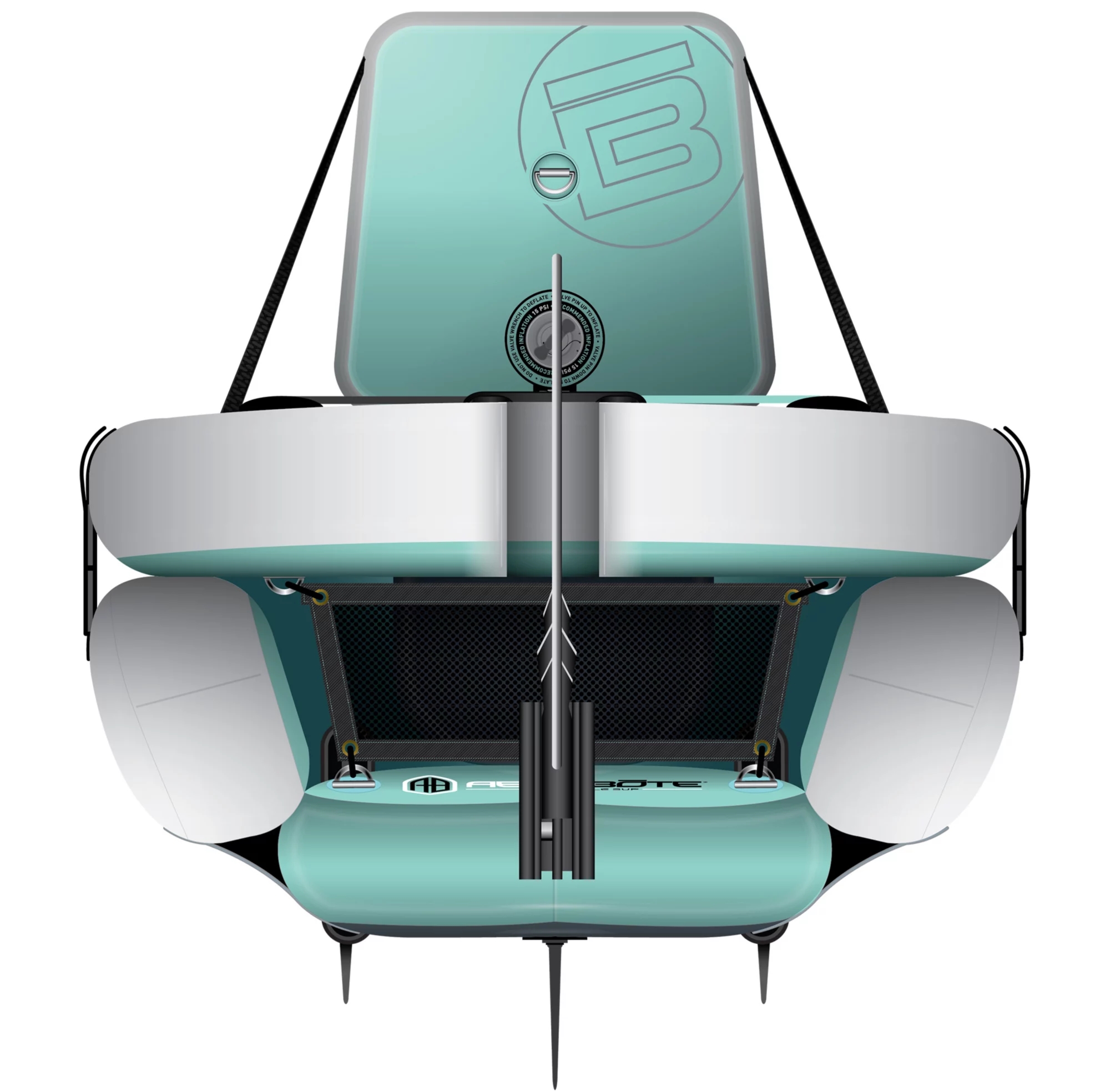 BOTE Lono Aero Pedaling Inflatable Kayak and Stand-Up Paddleboard