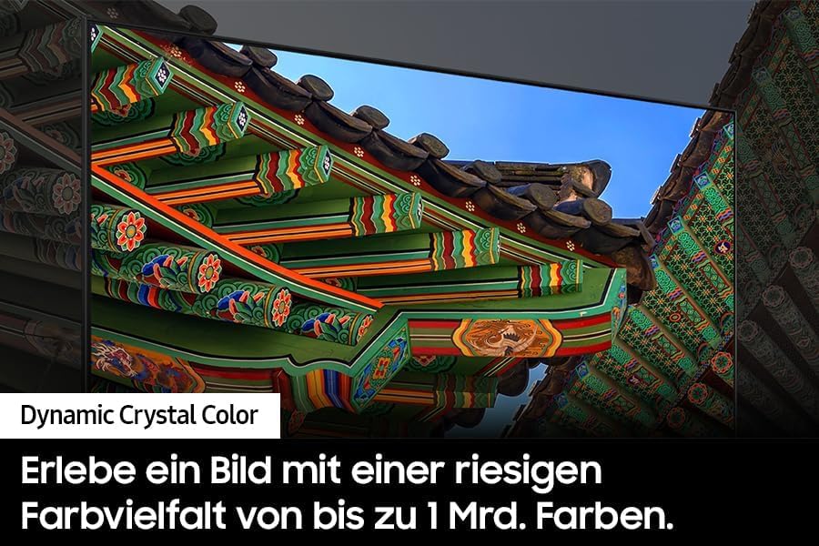 Samsung Crystal UHD 4K DU8079 TV 65 Inch Samsung TV with Dynamic Crystal Colour, 4K Upscaling, AirSlim Design, Smart TV, GU65DU8079UXZG, German Model [2024] [Energy Class G]
