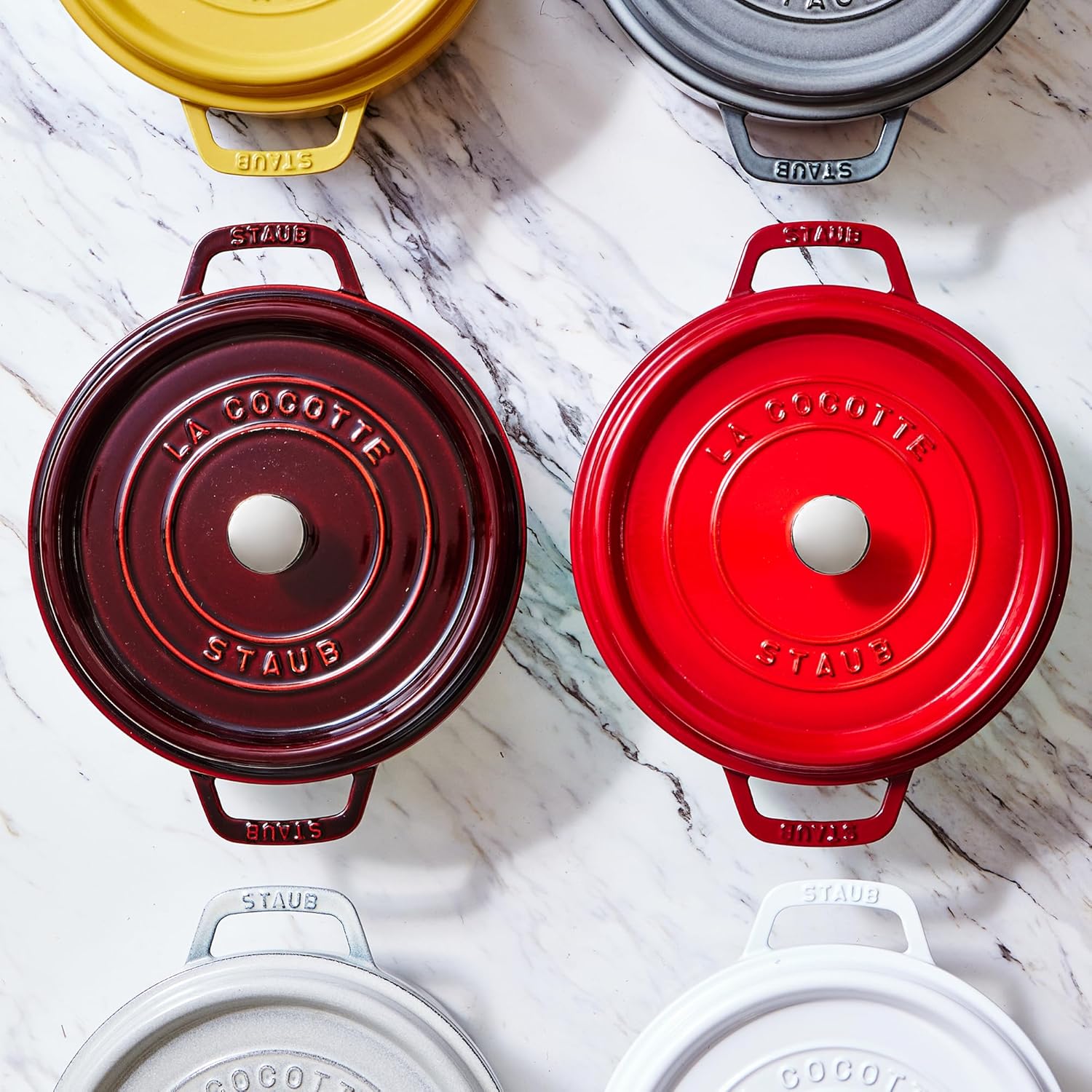 Staub 4-Quart Round Casserole 4-quart cherry