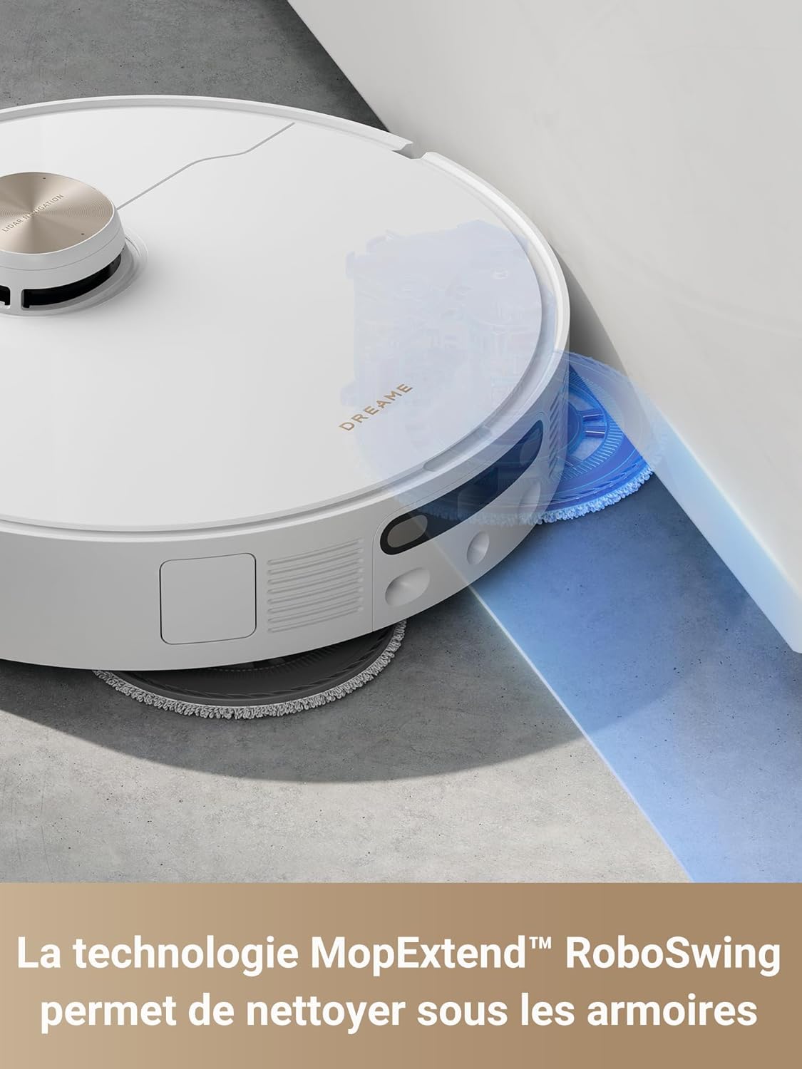 DREAME X40 Ultra Complete Robot Vacuum Cleaner with Removable and Liftable Mop, Raised Side Brush, 12,000 Pa, Mop and Scrubber with 70 C Hot Water, Liftable Brushes