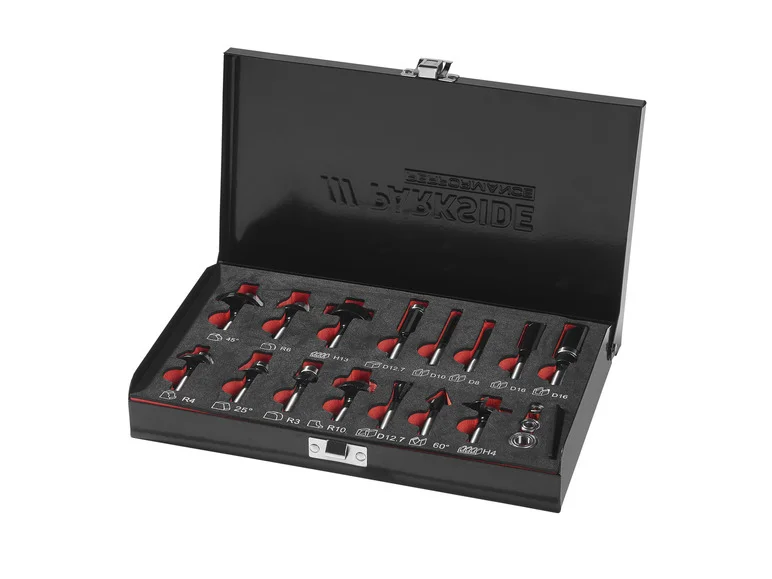 PARKSIDE PERFORMANCE Set de 15 embouts de fraisage