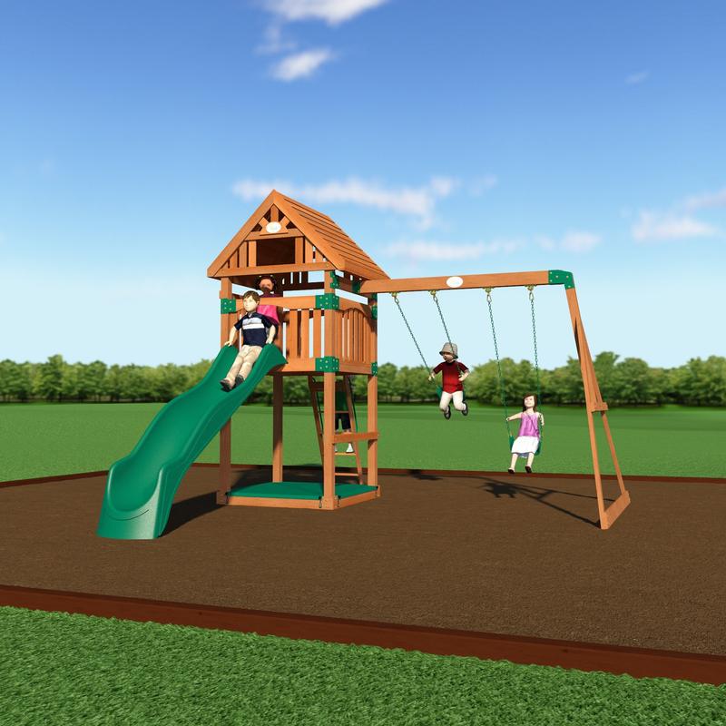 Trek Wooden Swing Set