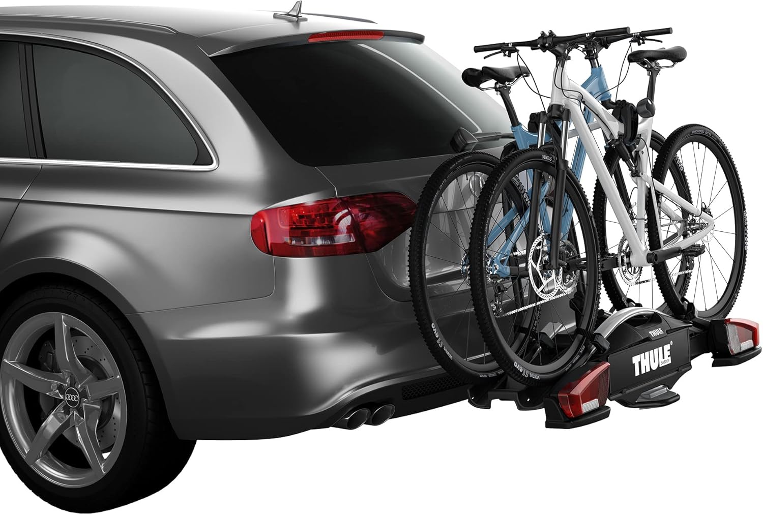Thule VeloCompact Bicycle Carrier Towing Hitch Black/Aluminium 2 Bikes
