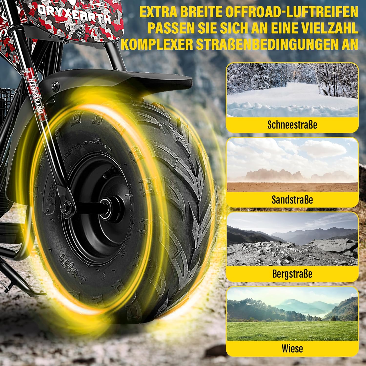 Dirt Bike 105CC 4-Takt benzinbetriebenes Off Road Kinder Pit Bike mit 4 Arten von DIY-Aufklebern, Automatikgetriebe und Seilzugstarter Pocket Bike ab 13 Jahren Teenager Erwachsener Geschenk (Rot)