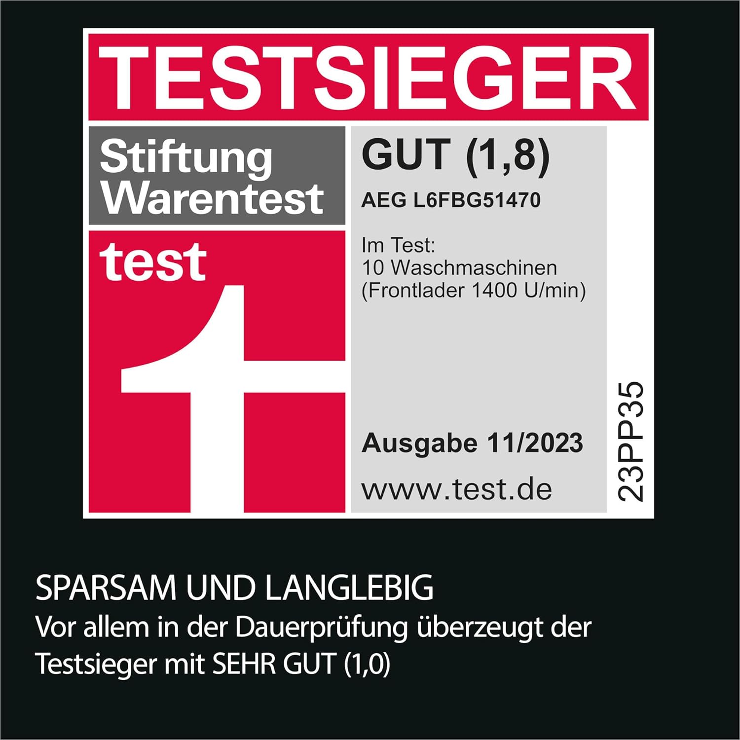 AEG L6FBG51470 Washing Machine / Series 6000 with ProSense