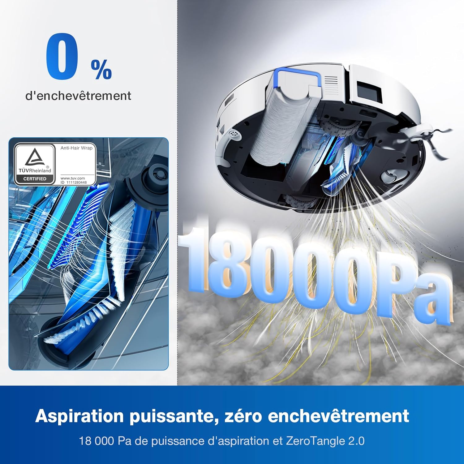 ECOVACS X8 PRO OMNI Robot Vacuum Cleaner with All-In-One Station, 18000Pa Power, Instant Automatic Cleaning OZMO ROLLER, 75℃ Hot Water Cleaning, Automatic Cleaning Solution Addition