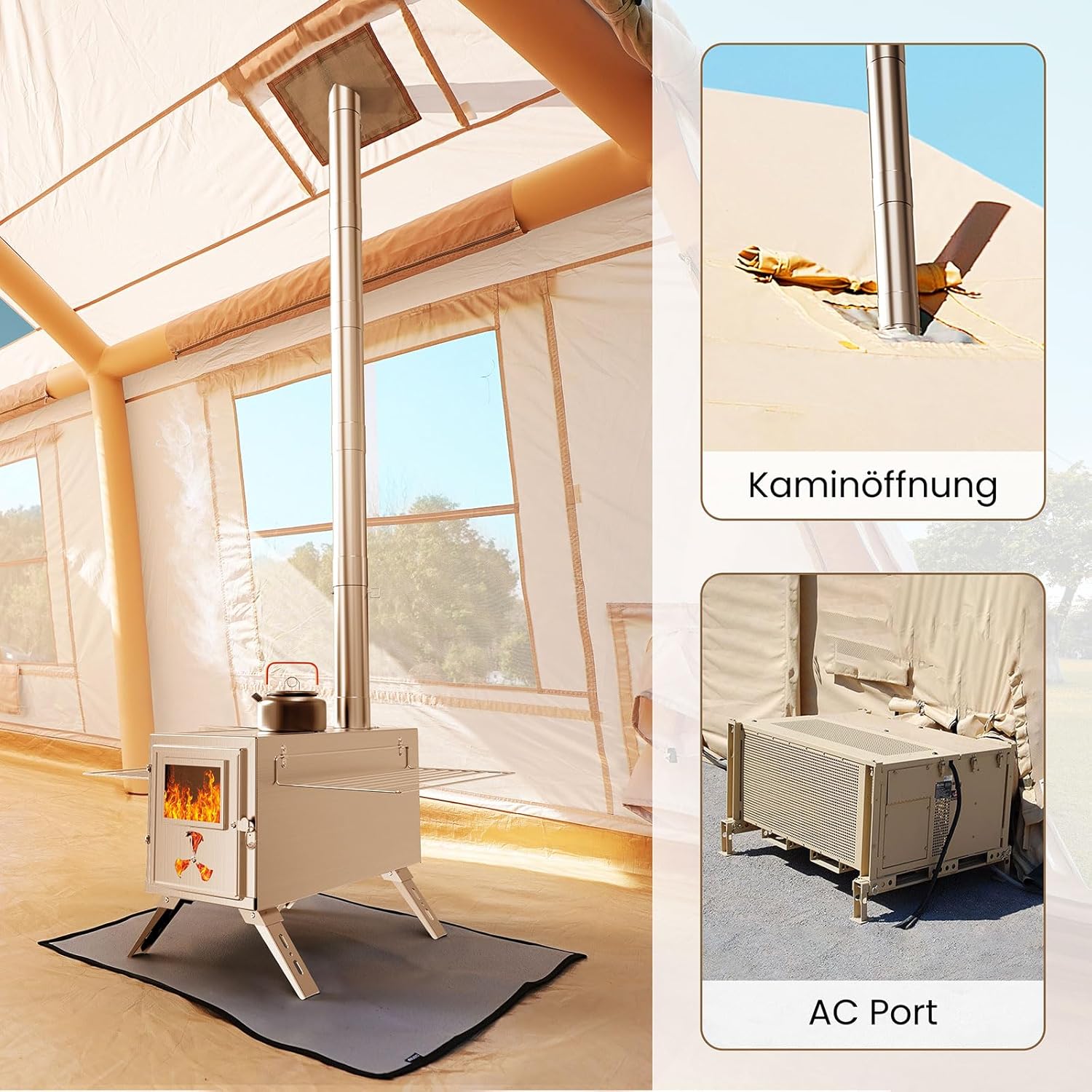 Ytaoeo Inflatable Tent for Camping, Outdoor Tent, Inflatable Camping Tent Made of Waterproof Oxford Fabric, Air Glamping Tents, Various Options